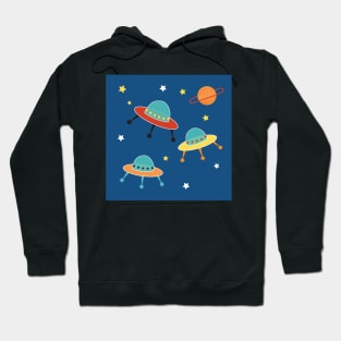 fun flying saucers Hoodie